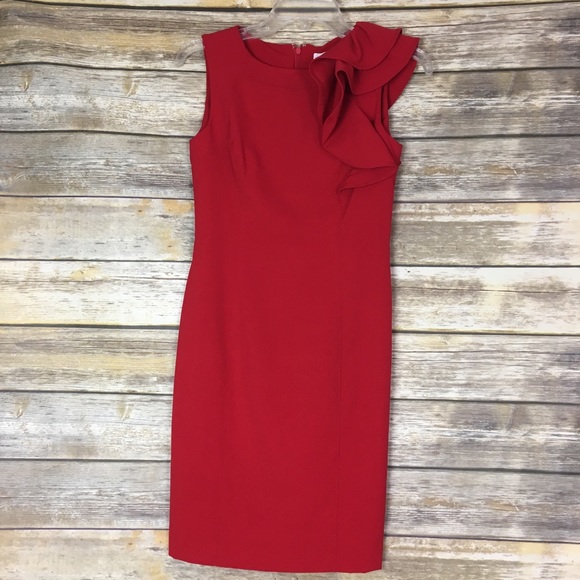 Calvin Klein Dresses & Skirts - Calvin Klein red sleeveless dress, size 2P